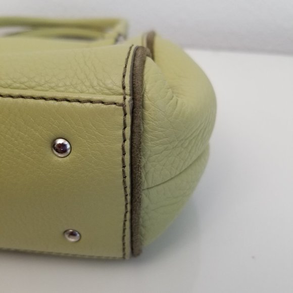 Vintage Cole Haan Village Leather Shoulder Handle Frame Y2K Small Mini Bag - Picture 12 of 13